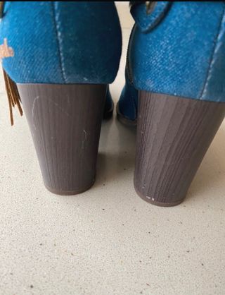 Botines Vaqueros con Flecos Desigual