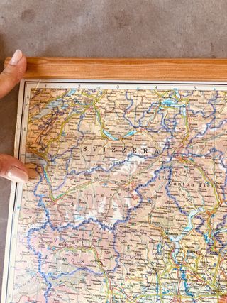 Grande mappa vintage stradario d’Italia