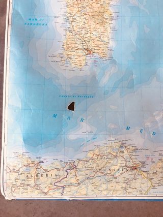 Grande mappa vintage stradario d’Italia