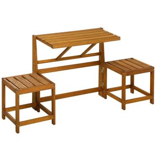 Set da Giardino 2 in 1, Tavolo e Sedie da Giardino