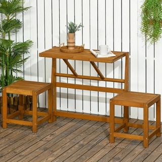Set da Giardino 2 in 1, Tavolo e Sedie da Giardino