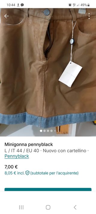 Minigonna penny black 