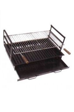 Barbacoa de obra Ref 125 para leña con parrillas