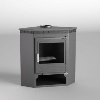 Estufa de leña rinconera con doble cámara M-105