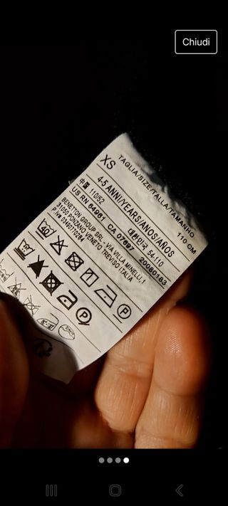 Giubba primavera 4anni benetton 