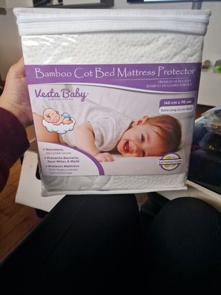 Funda protectora colchon bebe nuevo