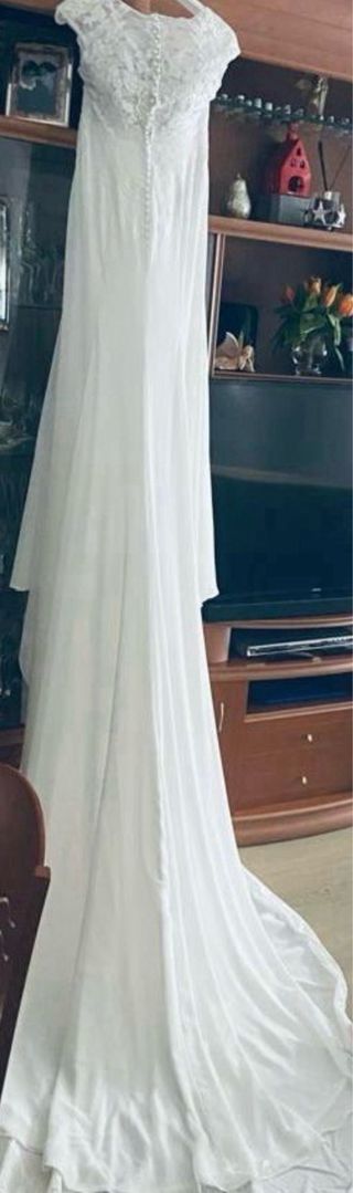 Vestido novia de rosa clara