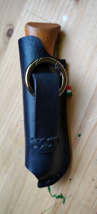 Custodia coltello opinel nr 9 fodero in cuoio