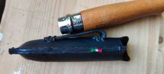 Custodia coltello opinel nr 9 fodero in cuoio