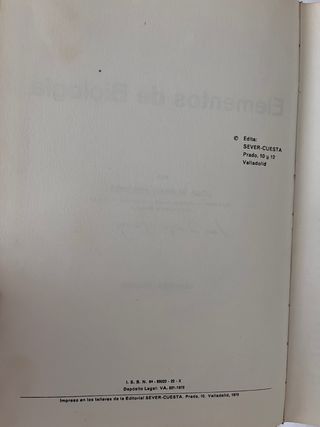 ELEMENTOS DE BIOLOGIA