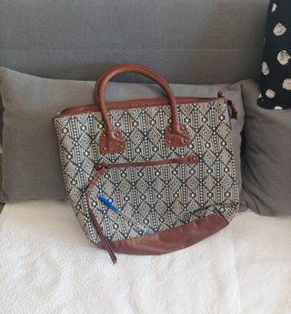 Bolso grande estampado 