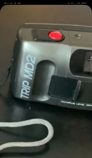 Cámara de fotos antigua Olympus