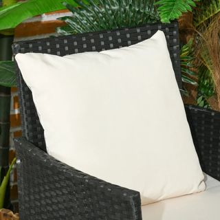 Set da Giardino 4Pezzi in Rattan con 2 Sedie, Polt