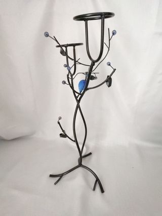 Portacandele in ferro battuto