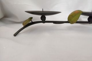 Portacandele in ferro battuto