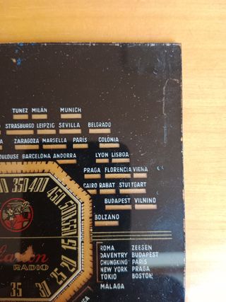 Dial cristal Clarion Radio original antiguo