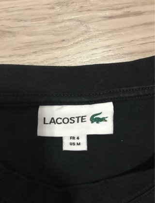 Camiseta Lacoste Negra