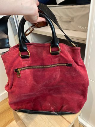 Bolso Bimba y Lola color fresa mano y colgar