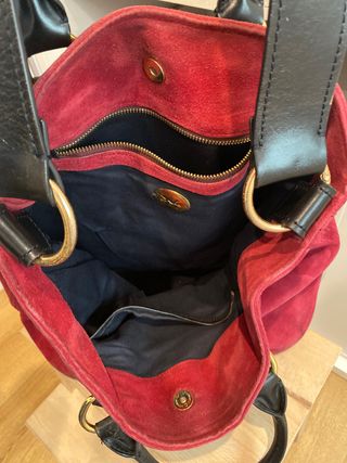 Bolso Bimba y Lola color fresa mano y colgar