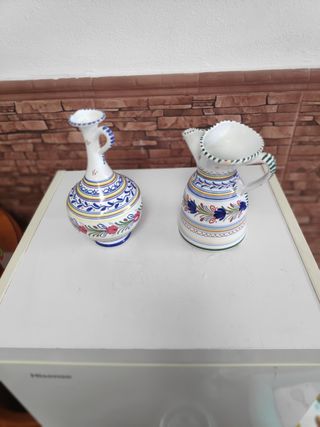 Jarra de Sangría y jarrón de cerámica