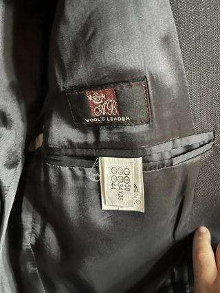 Giacca vintage uomo grigio scuro
