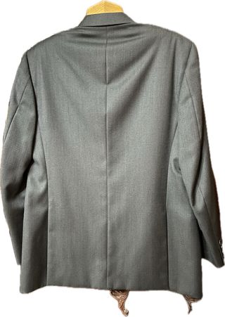 Giacca vintage uomo grigio scuro