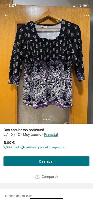 camiseta premama estampada