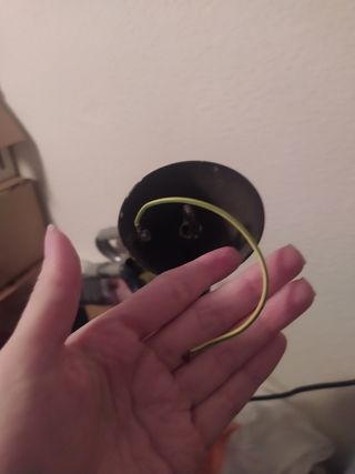 Lámpara de forja medieval techo