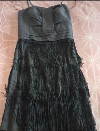 Vestido flecos Topshop