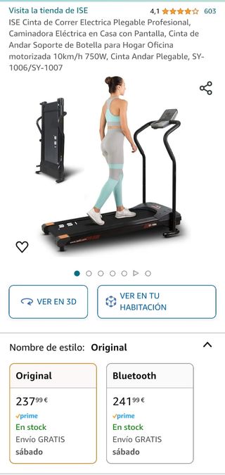 ISE SY-1006 Cinta de correr plegable
