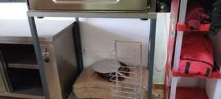 Horno pizza profesional con soporte