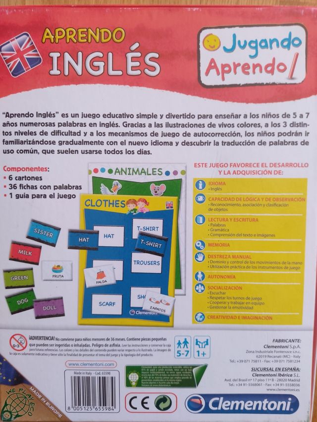 Juegos educativos,puzzle,aprender inglés es fácil