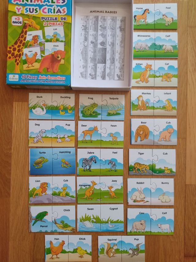 Juegos educativos,puzzle,aprender inglés es fácil