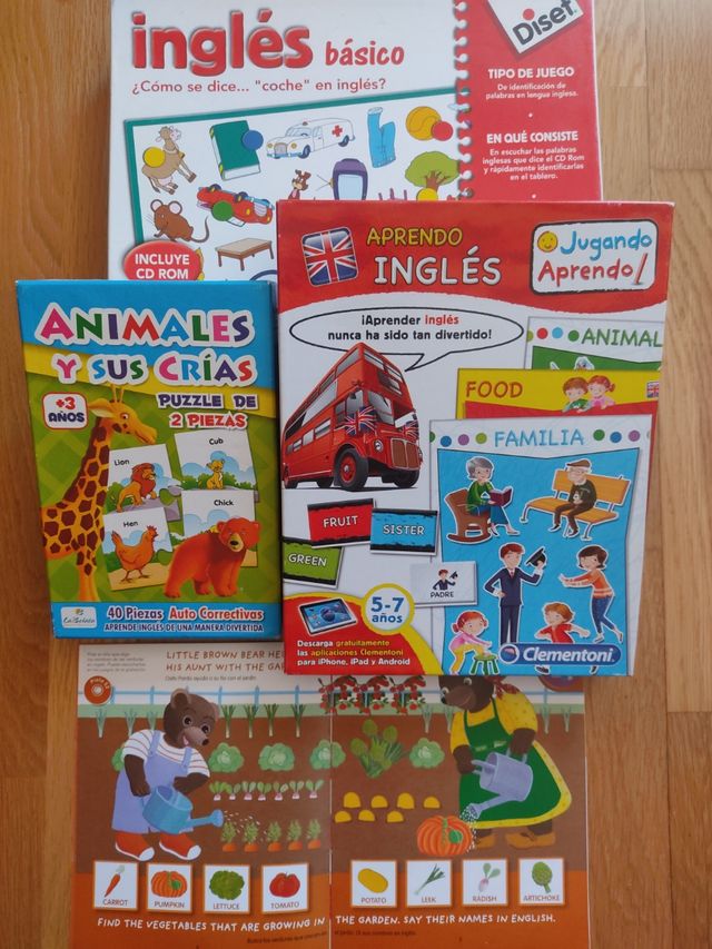 Juegos educativos,puzzle,aprender inglés es fácil