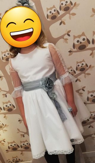 Vestido de comunión dos en uno