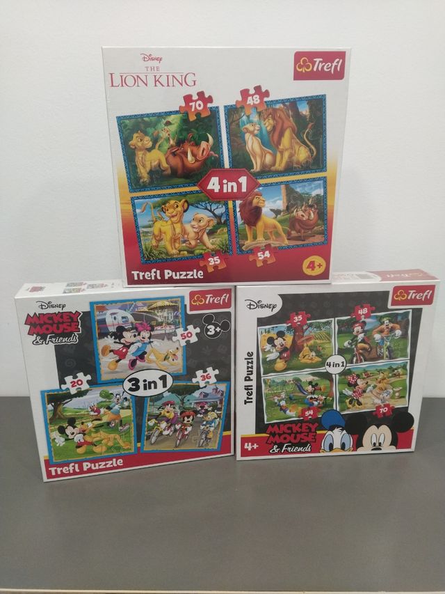 3 Puzles infantiles trefl