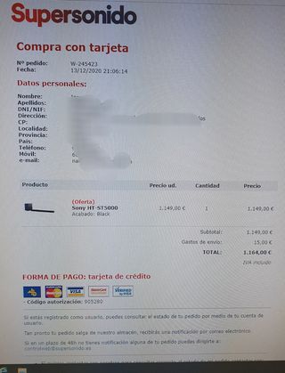 ✅Barra de sonido Sony✅