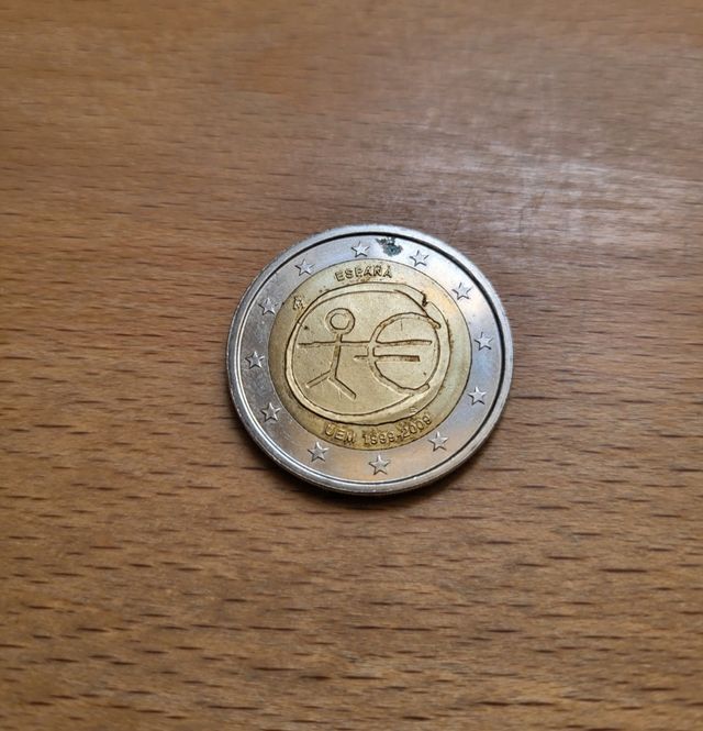 Moneda 2 euros. UEM