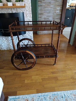 Carrello bar Vintage in legno massello