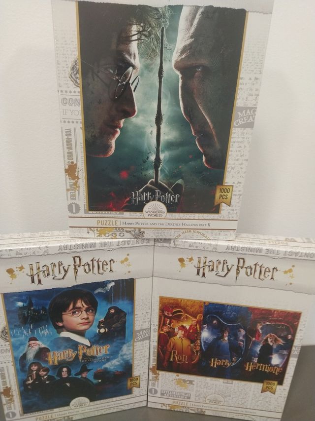 Lote 3 puzles de Harry Potter 