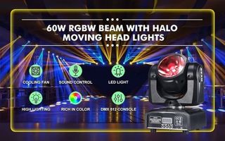 ✅️PACK 2 cabezas movil Beam 60W RGB ¡ENVÍO GRATIS!
