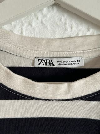 Camiseta rayas Zara M
