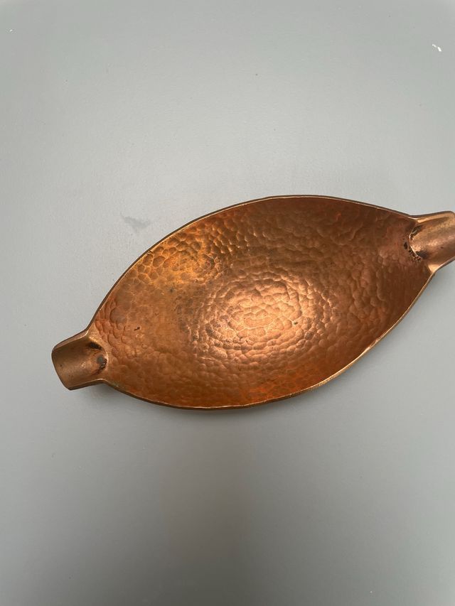 Cenicero cobre antiguo