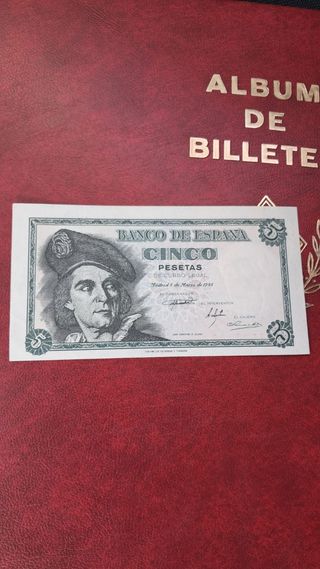 Billete 5 pesetas 1948 