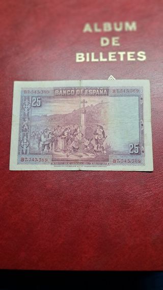 Billete 25 pesetas 1928