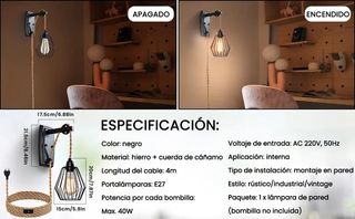 Aplique de pared vintage