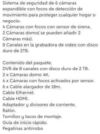 Kit camaras Swann cctv 4k Ultra HD Nuevo