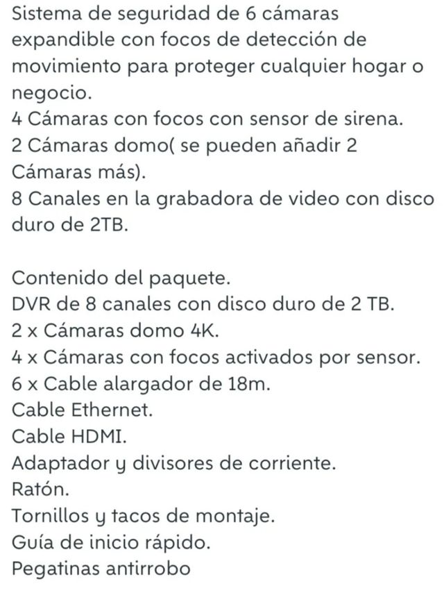 Kit camaras Swann cctv 4k Ultra HD Nuevo