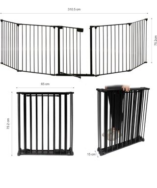 Rejilla protectora para chimenea con puerta