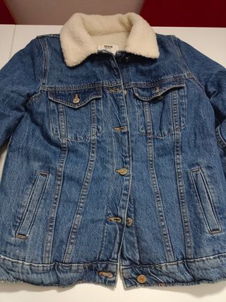 Chaqueta tejana borrego Bershka 